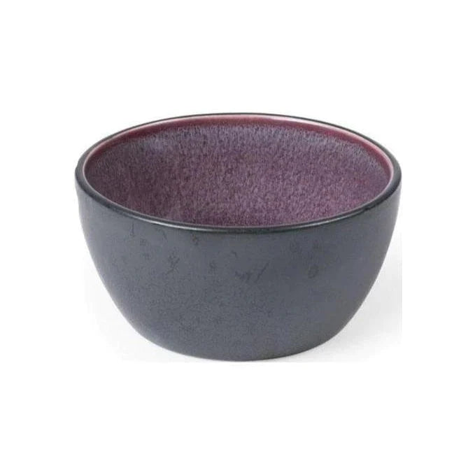 Bitz Living Stoneware bowl 10 cm Black /Lilac